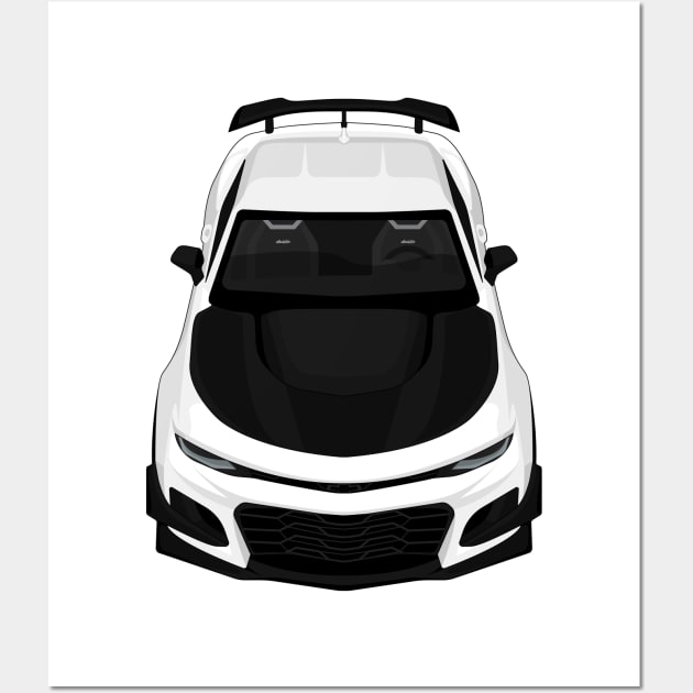 camaro zl1 1le white Wall Art by VENZ0LIC